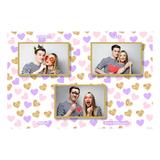 Miłość + serduszka + 423 złoty z tekstem Miłość + serduszka + 423 złoty z tekstem