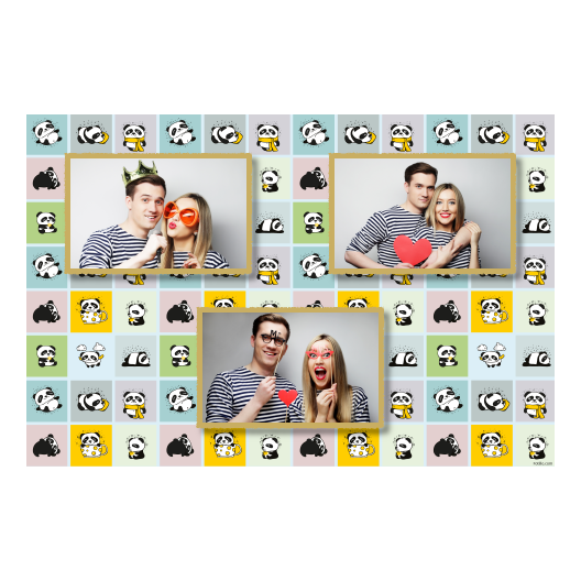 Panda's Day + collage + 423 gold Panda's Day + collage + 423 gold