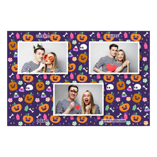 Halloweenowa dynia + kolaż + 423 biały z tekstem Halloweenowa dynia + kolaż + 423 biały z tekstem