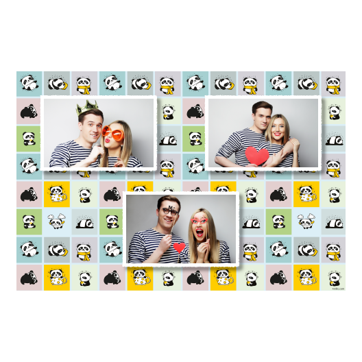 Panda's Day + collage + 423 white Panda's Day + collage + 423 white