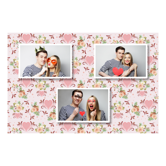 Wesele + kwiaty i serca + 423 biały Wesele + kwiaty i serca + 423 biały