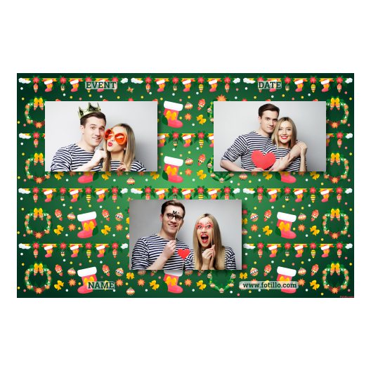 Boże Narodzenie + kwiaty i bombki + 423 brak ramki z tekstem Boże Narodzenie + kwiaty i bombki + 423 brak ramki z tekstem