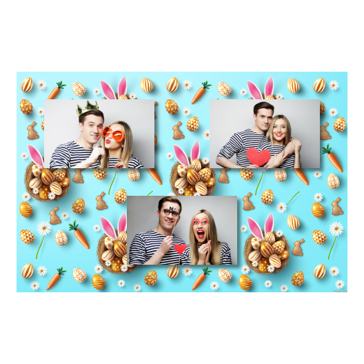 Easter Bunny + easter eggs + 423 no frame