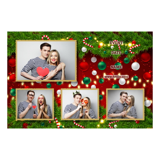 Ozdoby świąteczne + kwiaty i bombki + 424 złoty z tekstem Ozdoby świąteczne + kwiaty i bombki + 424 złoty z tekstem