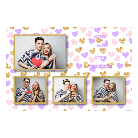 Miłość + serduszka + 424 złoty z tekstem Miłość + serduszka + 424 złoty z tekstem