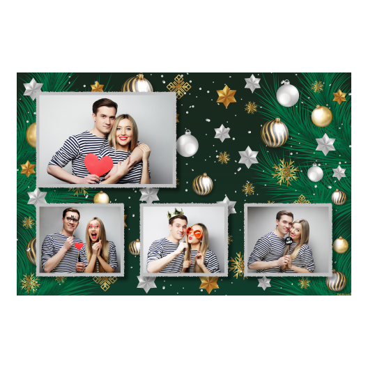 Bożonarodzeniowe gwiazdy + bombki, model 424 Bożonarodzeniowe gwiazdy + bombki, model 424