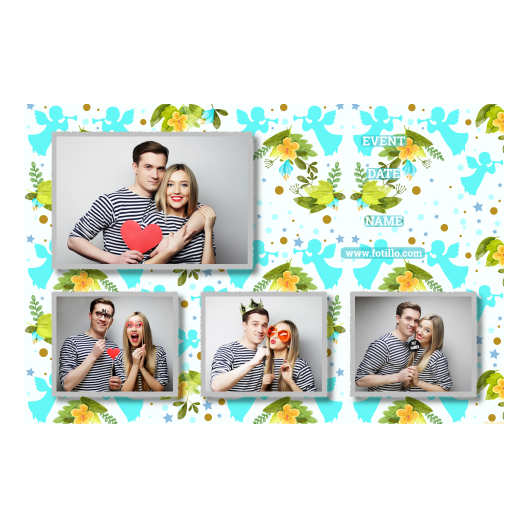 Pierwsza Komunia Święta + Kwiaty, anioły + 424 z tekstem Pierwsza Komunia Święta + Kwiaty, anioły + 424 z tekstem