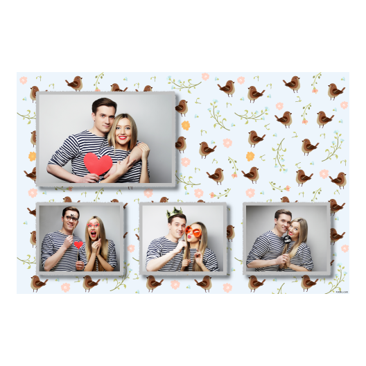 Sparrow Day + flowers + 424 silver Sparrow Day + flowers + 424 silver
