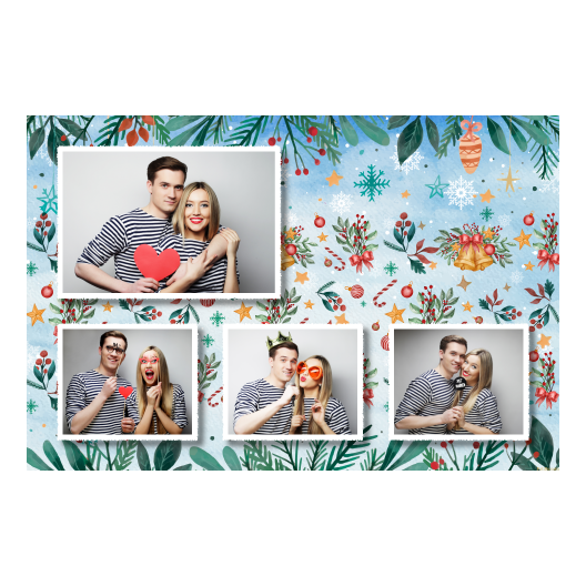 Dzwoneczki świąteczne + dekoracje + 424 biały Dzwoneczki świąteczne + dekoracje + 424 biały