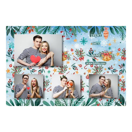 Dzwoneczki świąteczne + dekoracje + 424 brak ramki z tekstem Dzwoneczki świąteczne + dekoracje + 424 brak ramki z tekstem