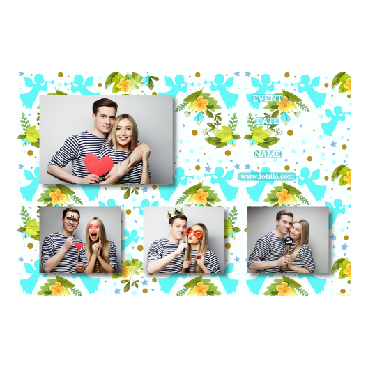 Pierwsza Komunia Święta + Kwiaty, anioły + 424 brak ramki z tekstem Pierwsza Komunia Święta + Kwiaty, anioły + 424 brak ramki z tekstem