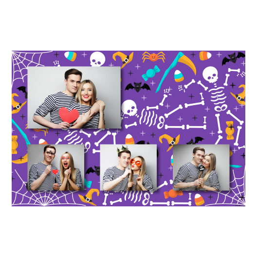 Halloween Party + skeletons + 424 no frame