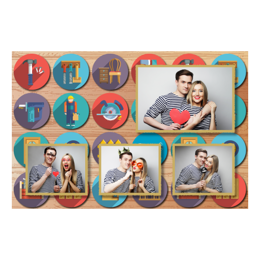 Carpenter's Day + collage + 425 gold