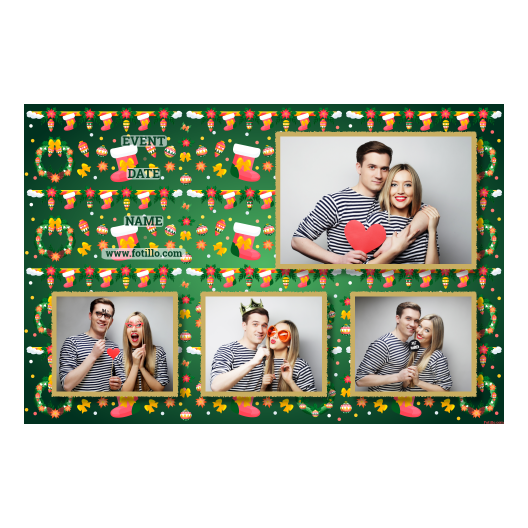 Boże Narodzenie + kwiaty i bombki + 425 złoty z tekstem Boże Narodzenie + kwiaty i bombki + 425 złoty z tekstem