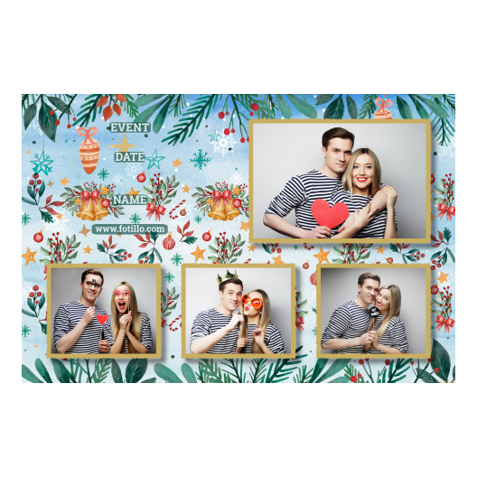 Dzwoneczki świąteczne + dekoracje + 425 złoty z tekstem Dzwoneczki świąteczne + dekoracje + 425 złoty z tekstem