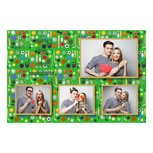 Dzień sportu + wyposażenie + 425 złoty z tekstem Dzień sportu + wyposażenie + 425 złoty z tekstem