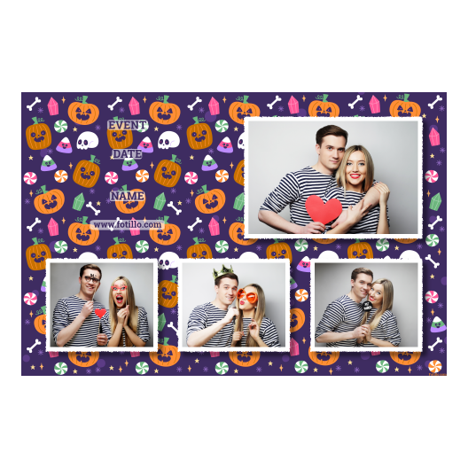 Halloweenowa dynia + kolaż + 425 biały z tekstem Halloweenowa dynia + kolaż + 425 biały z tekstem