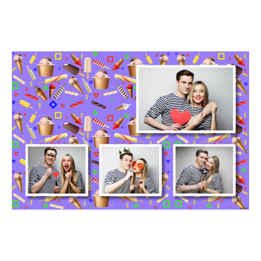 Dzień Lodów + kolaż + 425 biały Dzień Lodów + kolaż + 425 biały