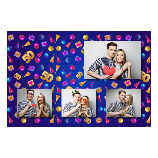 Pięćdziesiątka + balony i prezenty + 425 brak ramki Pięćdziesiątka + balony i prezenty + 425 brak ramki