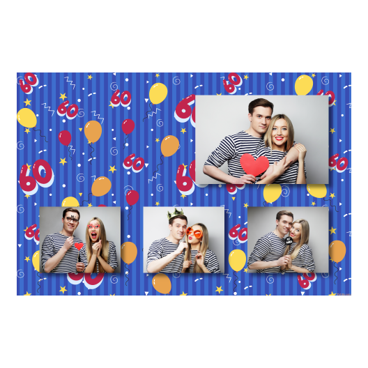 Sześćdziesiątka + balony + 425 brak ramki