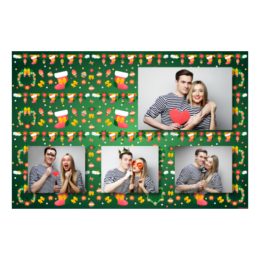 Boże Narodzenie + kwiaty i bombki + 425 brak ramki Boże Narodzenie + kwiaty i bombki + 425 brak ramki