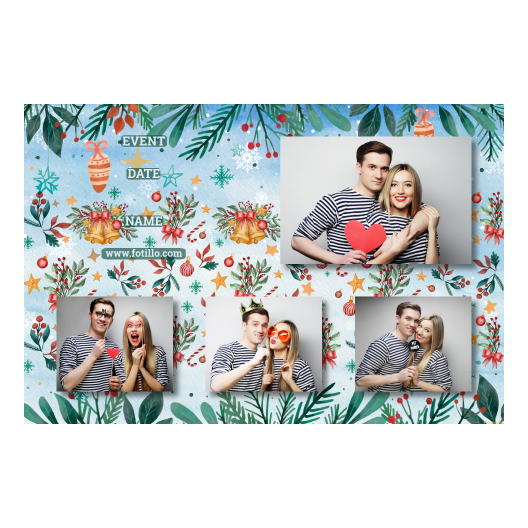 Dzwoneczki świąteczne + dekoracje + 425 brak ramki z tekstem Dzwoneczki świąteczne + dekoracje + 425 brak ramki z tekstem