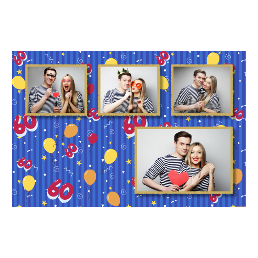 Sześćdziesiątka + balony + 426 złoty Sześćdziesiątka + balony + 426 złoty