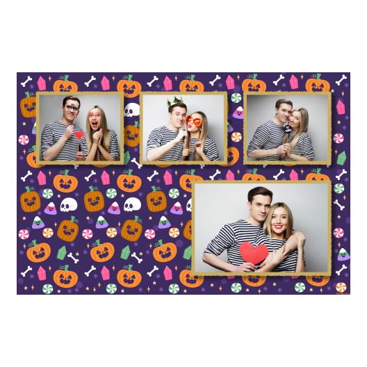 Halloweenowa dynia + kolaż + 426 złoty Halloweenowa dynia + kolaż + 426 złoty