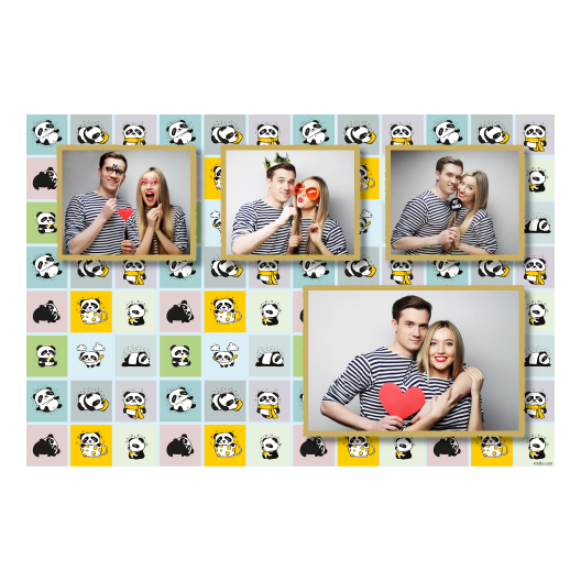 Panda's Day + collage + 426 gold Panda's Day + collage + 426 gold