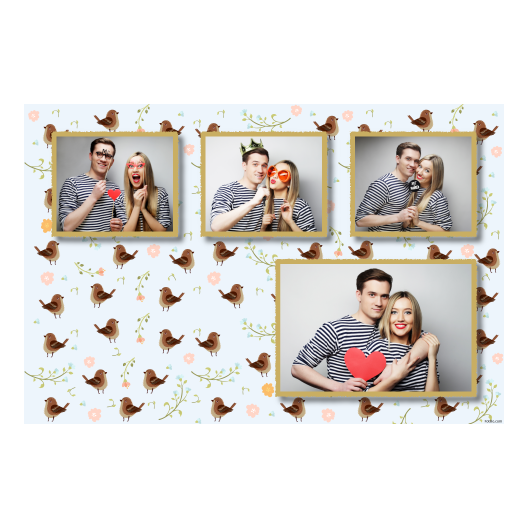 Sparrow Day + flowers + 426 gold Sparrow Day + flowers + 426 gold