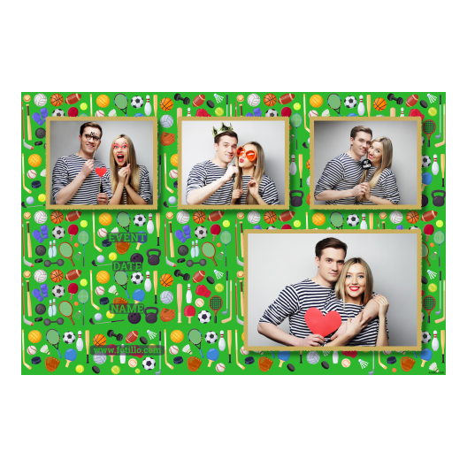 Dzień sportu + wyposażenie + 426 złoty z tekstem Dzień sportu + wyposażenie + 426 złoty z tekstem