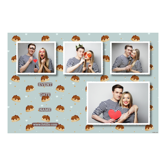 Dzień Budyniu + serca i słodycze + 426 biały z tekstem Dzień Budyniu + serca i słodycze + 426 biały z tekstem