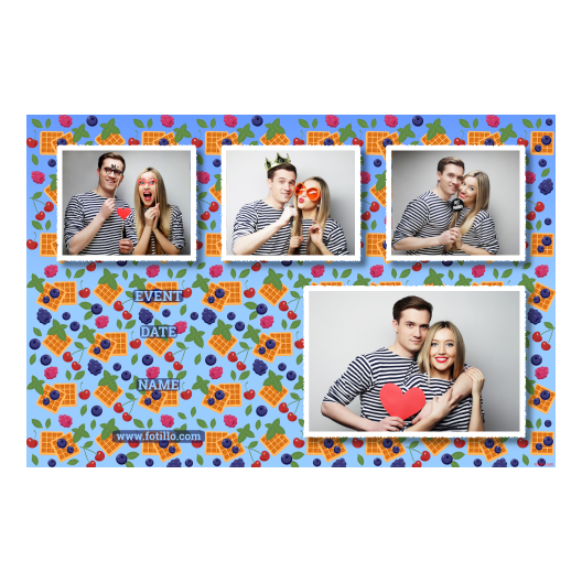 Dzień Gofra + owoce + 426 biały z tekstem