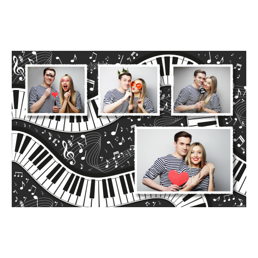 Światowy Dzień Fortepianu + nuty + 426 biały Światowy Dzień Fortepianu + nuty + 426 biały