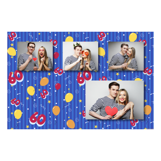 Sześćdziesiątka + balony + 426 brak ramki Sześćdziesiątka + balony + 426 brak ramki