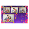Template 427 consisting of 4 photos – Birthday Party + ribbons - Thumbnail Image 1