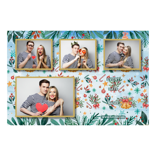 Dzwoneczki świąteczne + dekoracje + 427 złoty z tekstem Dzwoneczki świąteczne + dekoracje + 427 złoty z tekstem