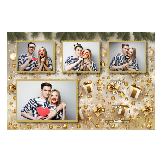 Prezenty świąteczne + bombki + 427 złoty z tekstem Prezenty świąteczne + bombki + 427 złoty z tekstem