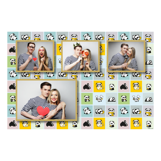 Panda's Day + collage + 427 gold Panda's Day + collage + 427 gold