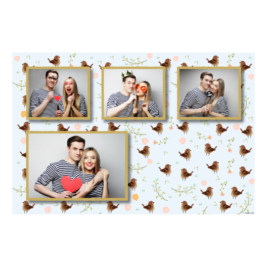 Sparrow Day + flowers + 427 gold Sparrow Day + flowers + 427 gold