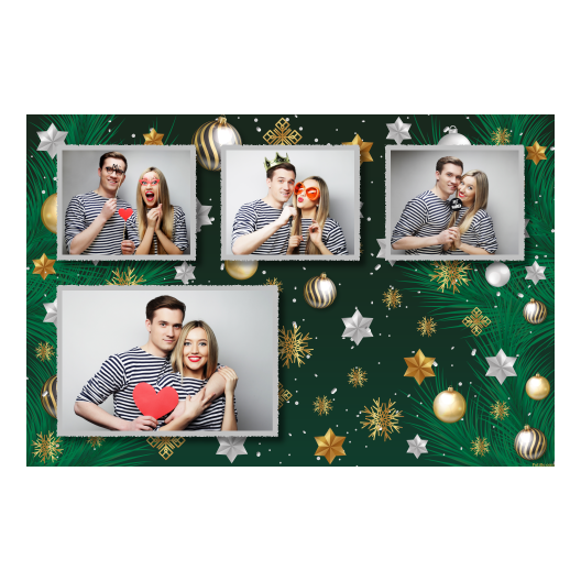 Bożonarodzeniowe gwiazdy + bombki, model 427 Bożonarodzeniowe gwiazdy + bombki, model 427