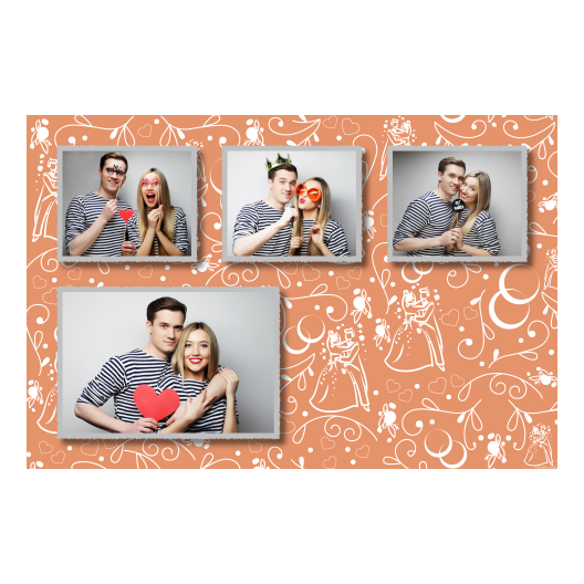 Wedding Photo + hearts + 427 silver Wedding Photo + hearts + 427 silver