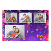 Template 427 consisting of 4 photos – Birthday Party + ribbons - Thumbnail Image 5