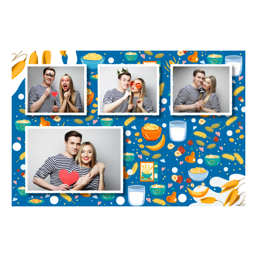 Cereal Day + flakes + model 427 white Cereal Day + flakes + model 427 white