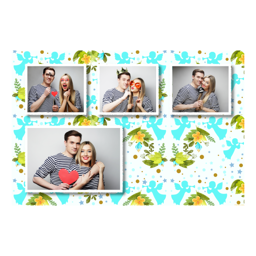 Pierwsza Komunia Święta + Kwiaty, anioły + 427 biały Pierwsza Komunia Święta + Kwiaty, anioły + 427 biały