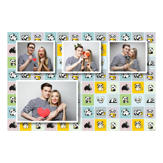 Panda's Day + collage + 427 white Panda's Day + collage + 427 white