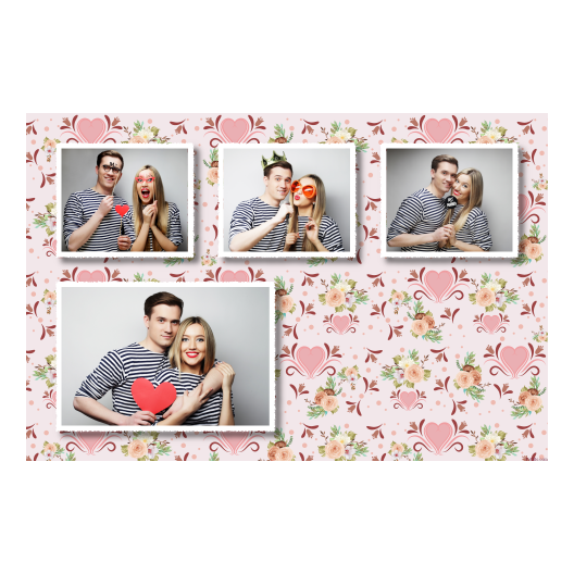 Wesele + kwiaty i serca + 427 biały Wesele + kwiaty i serca + 427 biały