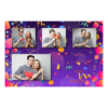 Template 427 consisting of 4 photos – Birthday Party + ribbons - Thumbnail Image 8