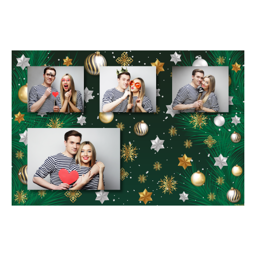 Bożonarodzeniowe gwiazdy + bombki, model 427 brak ramki Bożonarodzeniowe gwiazdy + bombki, model 427 brak ramki