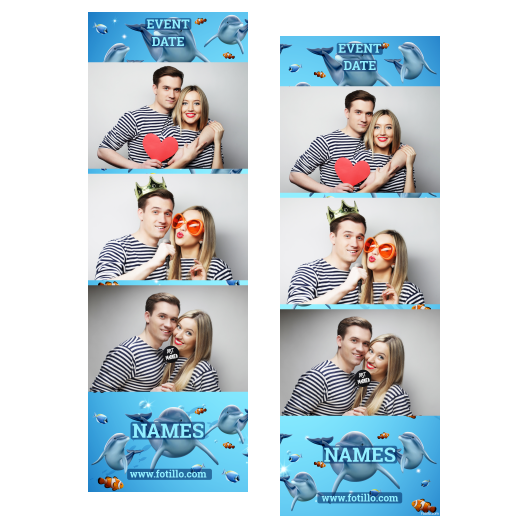 Dzień delfinów + ryby + 104 brak ramki z podpisem Dzień delfinów + ryby + 104 brak ramki z podpisem